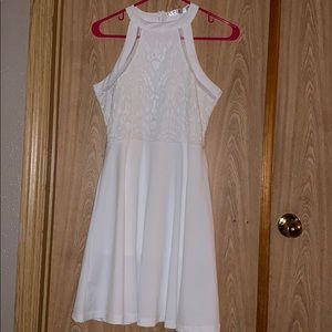 White lace cocktail dress
